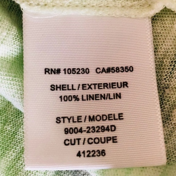 Like New Joie 100% Linen Pocket Tee Short Sleeve Asymmetric Hem Top Spring Green - Picture 4 of 6